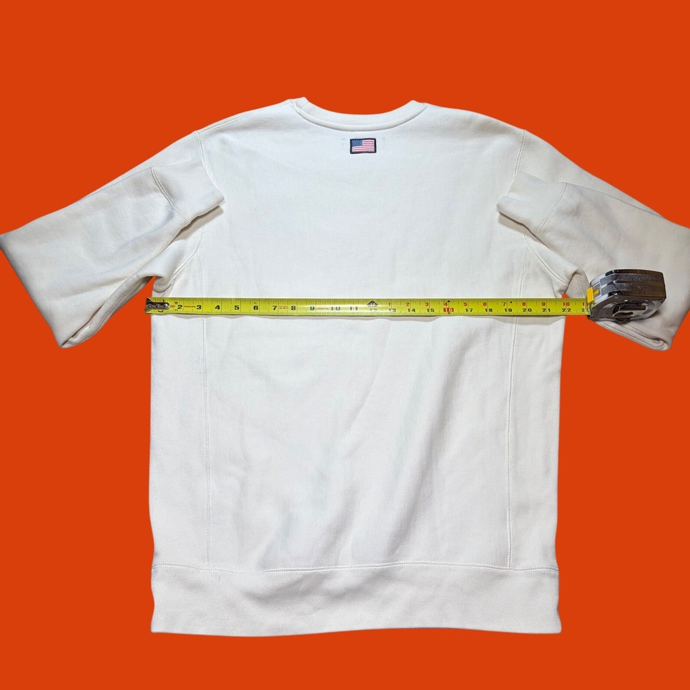 Miramar Club Mens Cream Nautical Flag Embroidered Crewneck Sweatshirt Small - Picture 7 of 8